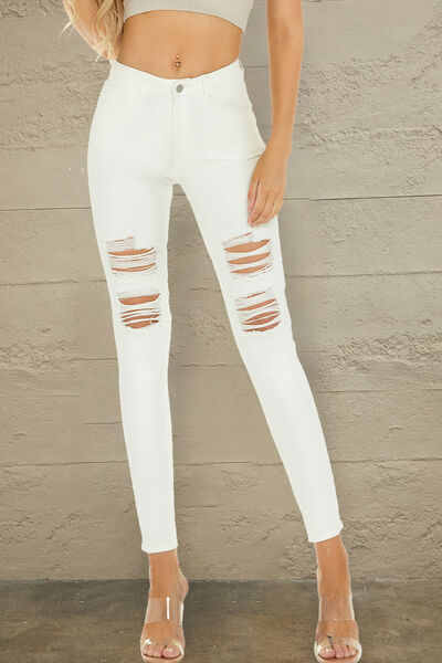 Distressed High Waist Jeans |1mrk.com