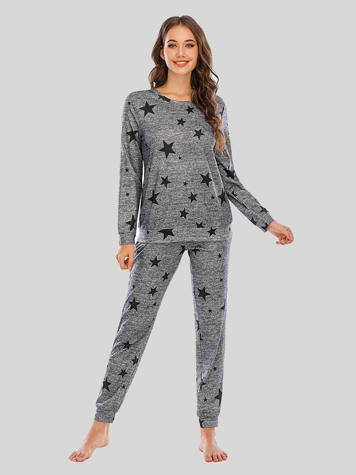 Star Top and Pants Lounge Set | 1mrk.com