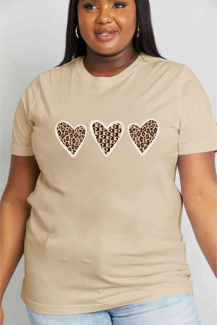 Simply Love Simply Love Full Size Heart Graphic Cotton Tee | 1mrk.com