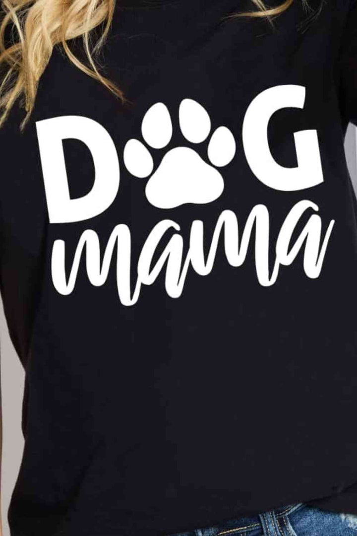 Simply Love Full Size DOG MAMA Graphic Cotton T-Shirt | 1mrk.com