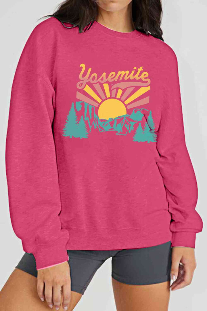 Simply Love Simply Love Full Size YOSEMITE Graphic Sweatshirt |1mrk.com