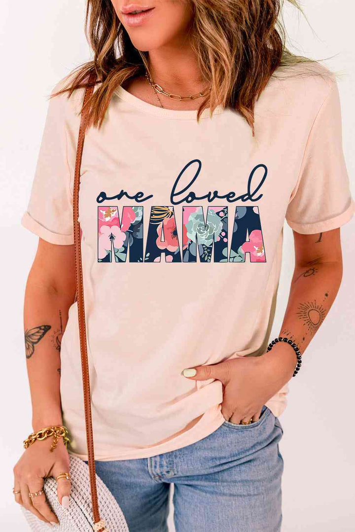 ONE LOVED MAMA Floral Graphic Tee | 1mrk.com