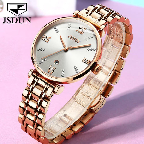 JSDUN 6533 Watch FOR Women Movement Diamond Automatic Mechanical JSDUN