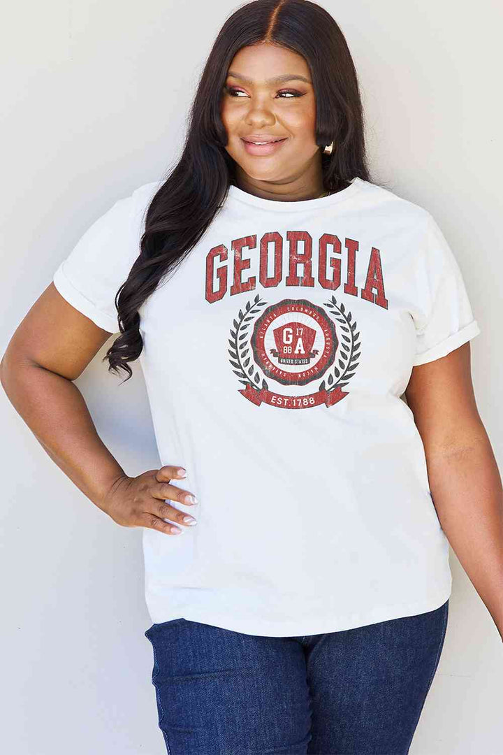 Simply Love Full Size GEORGIA Graphic T-Shirt | 1mrk.com