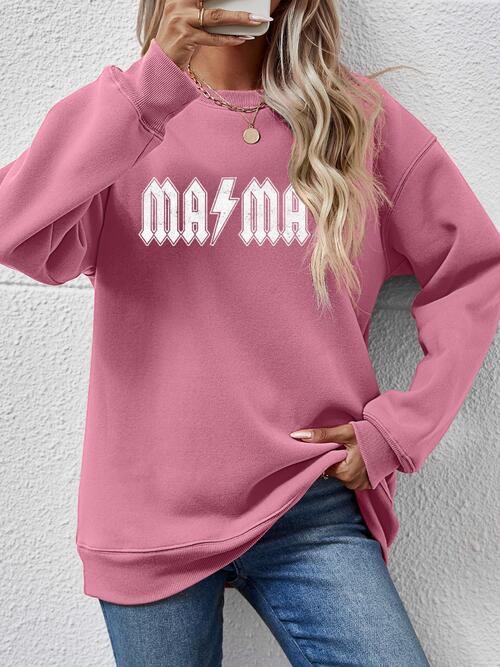 Letter Graphic Dropped Shoulder Sweatshirt |1mrk.com