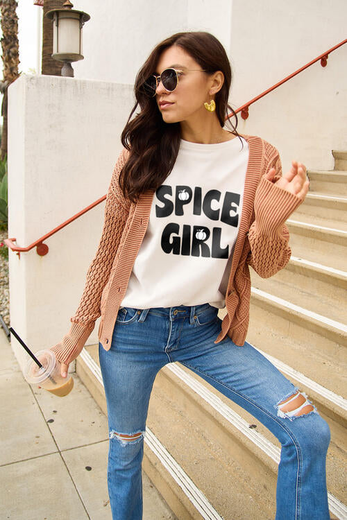 Simply Love Full Size SPICE GIRL Short Sleeve T-Shirt | 1mrk.com