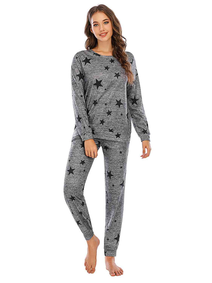 Star Top and Pants Lounge Set | 1mrk.com