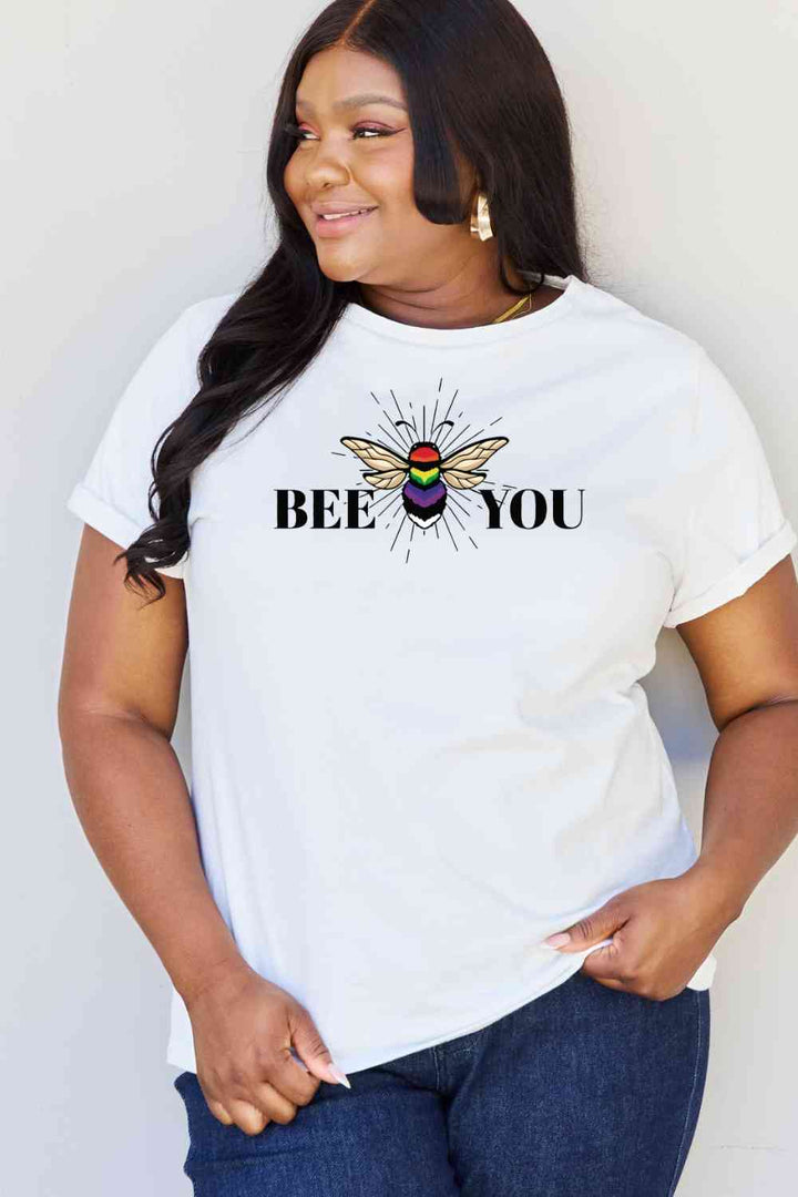 Simply Love Full Size BEE YOU Graphic T-Shirt | 1mrk.com