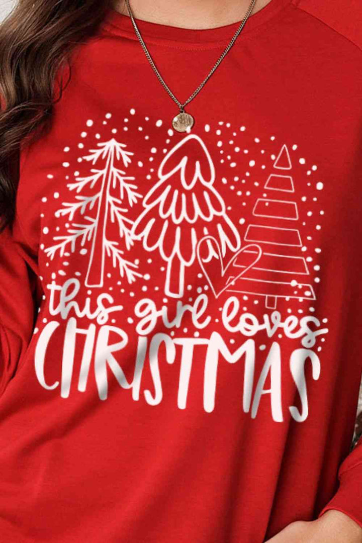 Christmas Tree Round Neck Sweatshirt |1mrk.com