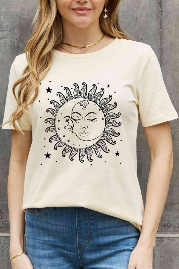 Simply Love Simply Love Sun and Star Graphic Cotton Tee | 1mrk.com