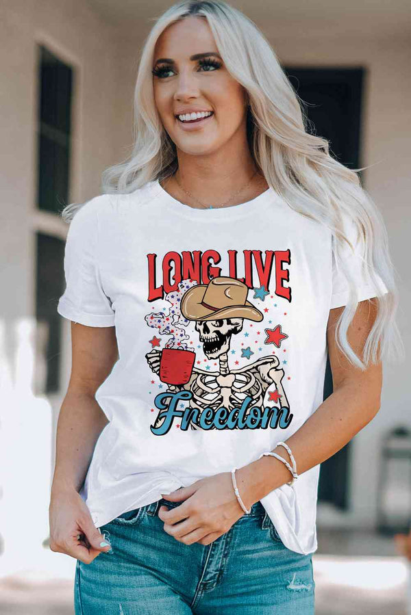 LONG LIVE FREEDOM Graphic Short Sleeve Tee | 1mrk.com