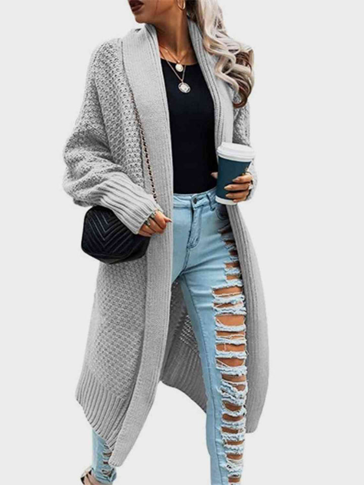 Open Front Long Sleeve Cardigan |1mrk.com