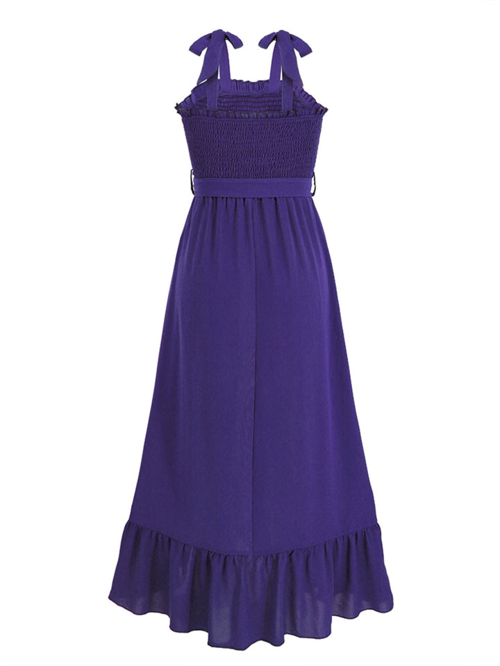 Ruffled Smocked Tied Cami Dress | Trendsi