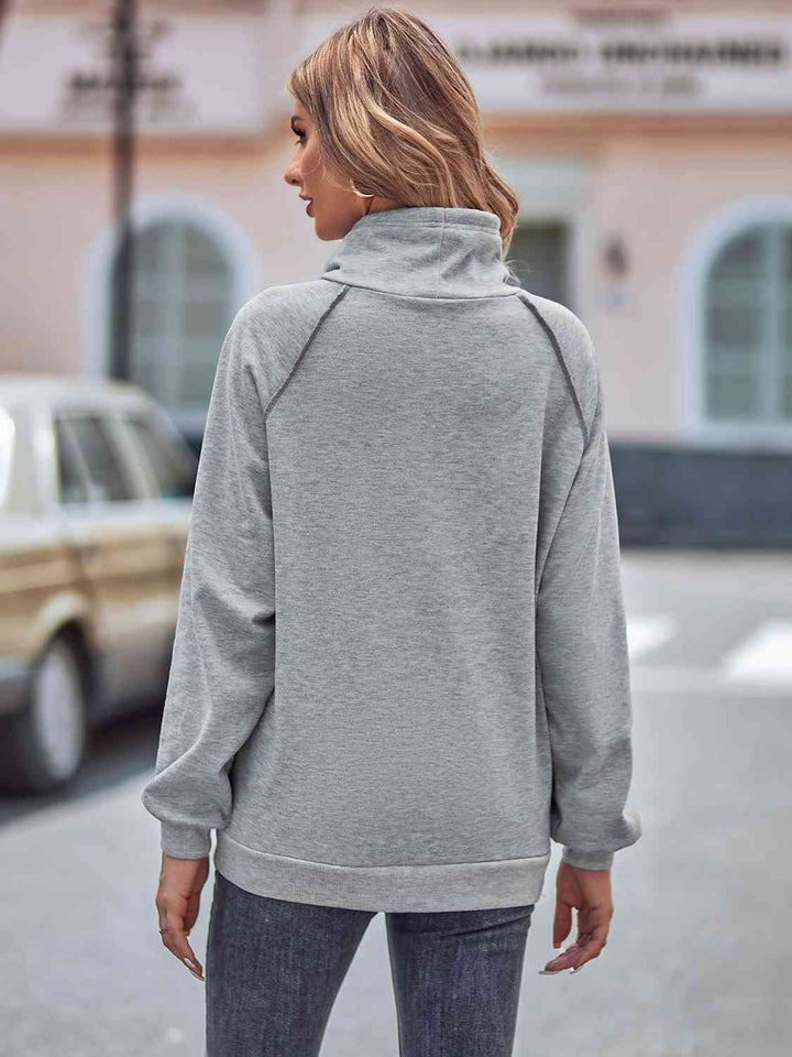 Drawstring Sweatshirt with Pockets |1mrk.com