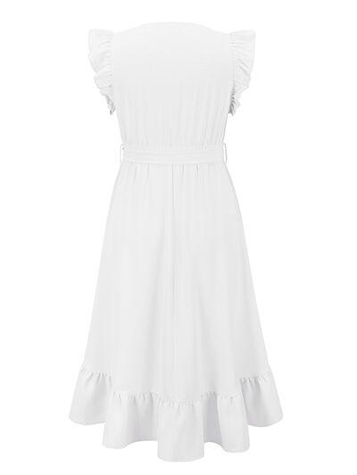 Tied Surplice Ruffle Hem Dress | Trendsi