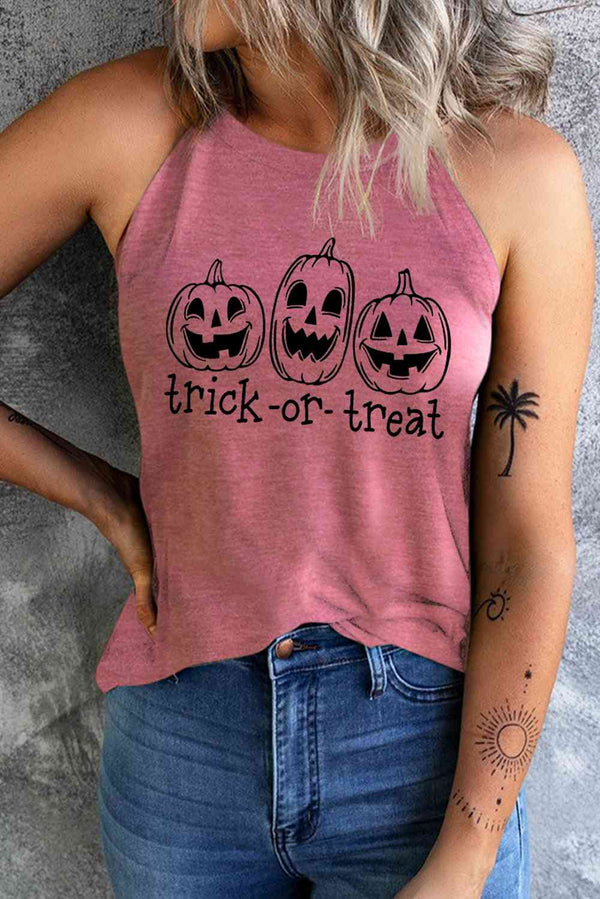 TRICK OR TREAT Graphic Tank Top | 1mrk.com