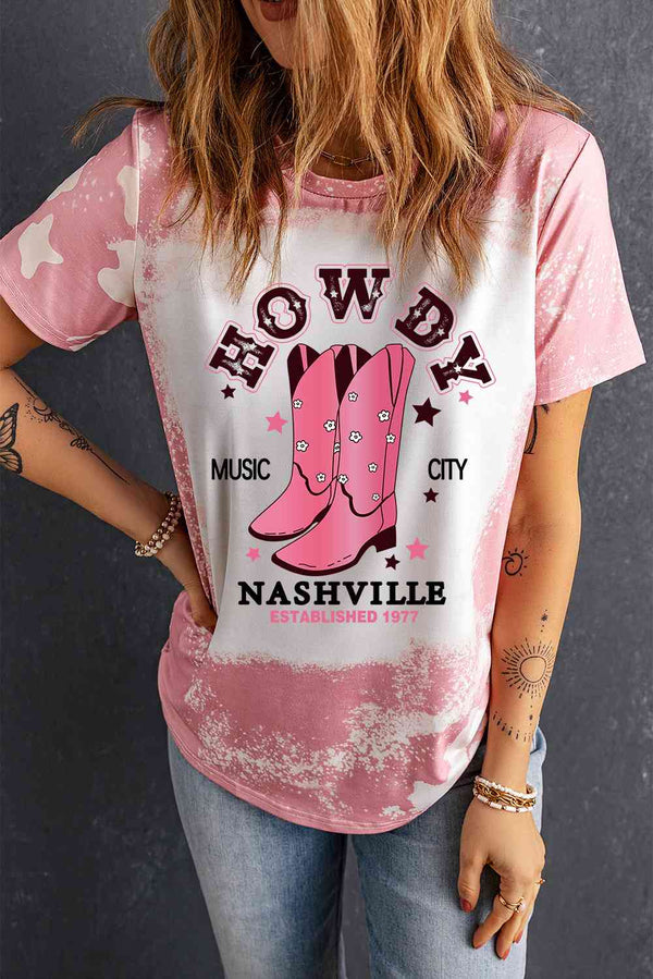 Cowboy Boots Graphic Short Sleeve Tee | 1mrk.com