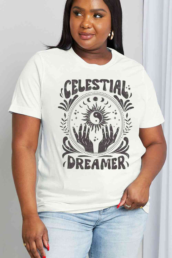 Simply Love Simply Love Full Size CELESTIAL DREAMER Graphic Cotton Tee | 1mrk.com