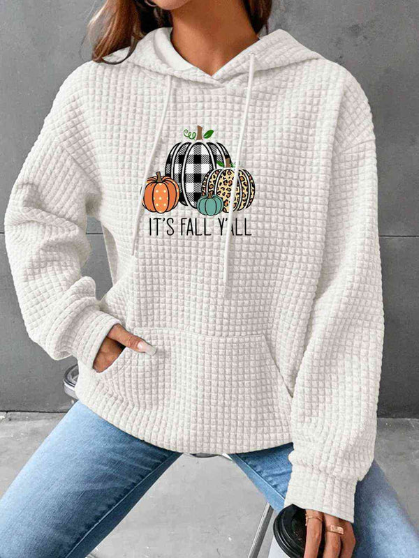 IT'S FALL YALL Full Size Graphic Hoodie | 1mrk.com