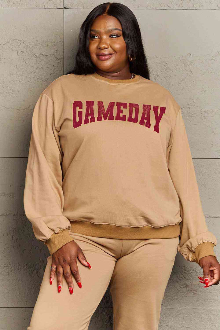 Simply Love Simply Love Full Size GAMEDAY Graphic Sweatshirt |1mrk.com