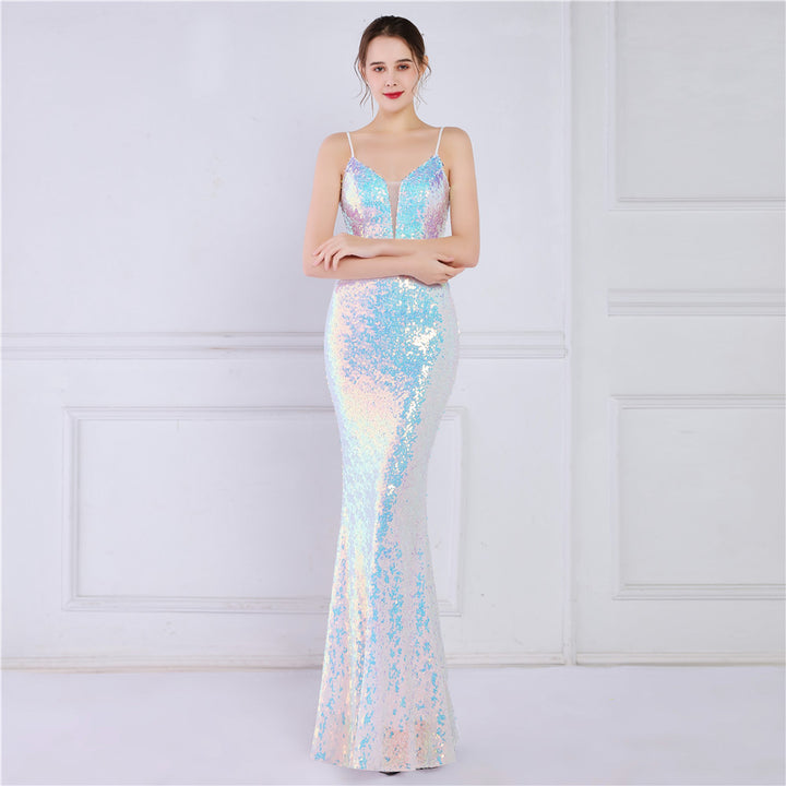 evening dresses New Fashion Lady Dress Women Deep V Neckline Guangzhou City Kalinnu Apparel Co., Ltd.
