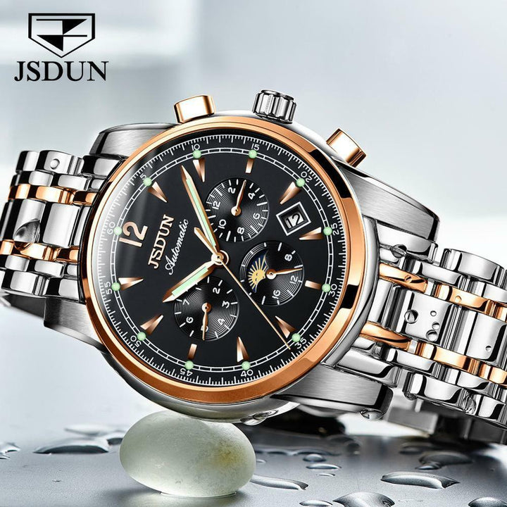 JSDUN 8750 Men Watch Top Luxury Brand Men Automatic Mechanical JSDUN