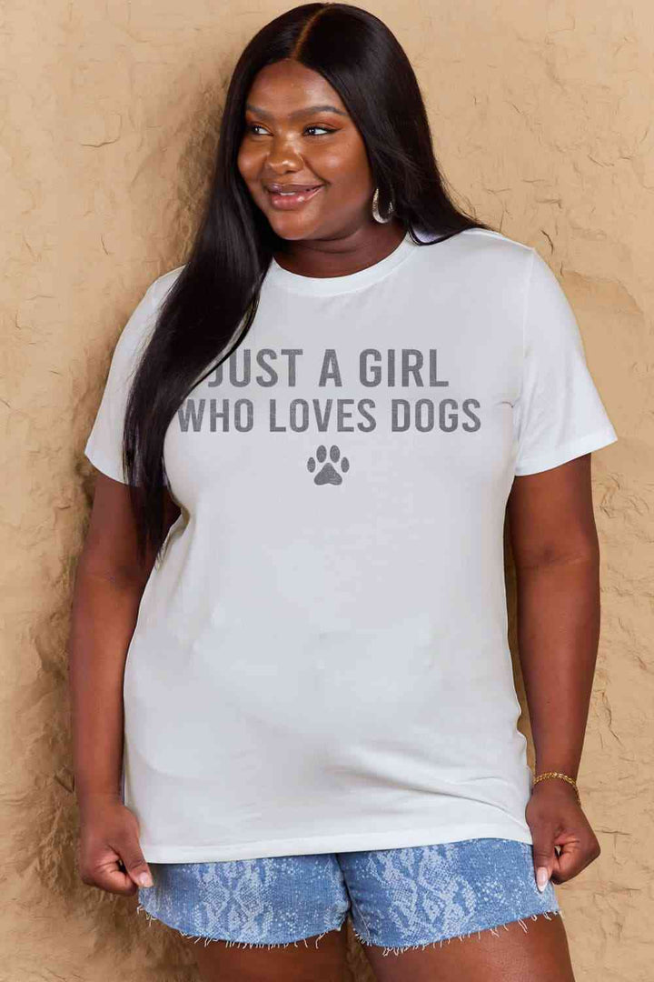 Simply Love Full Size Dog Paw Graphic Cotton T-Shirt | 1mrk.com