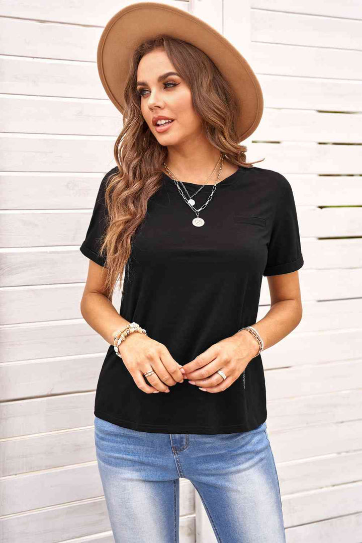 Just For You Cuffed Sleeve T-Shirt | 1mrk.com