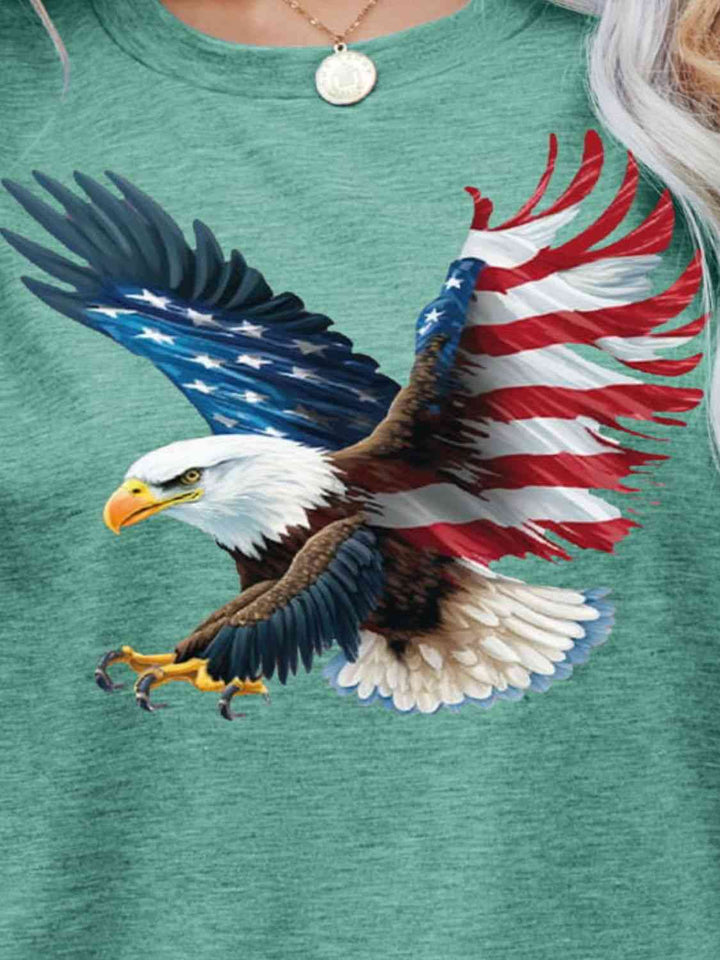 US Flag Eagle Graphic Tee | 1mrk.com