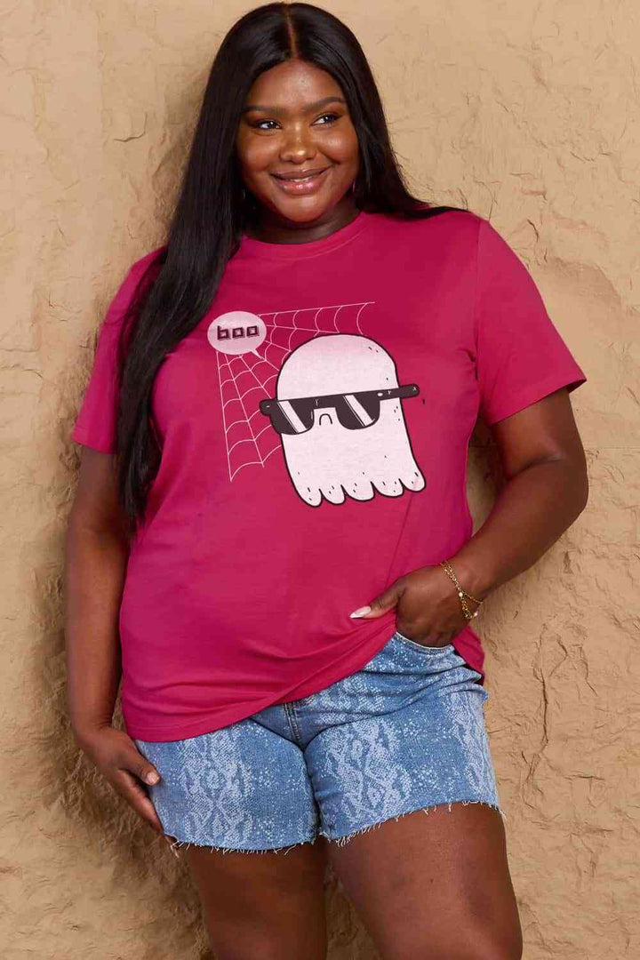 Simply Love Full Size BOO Graphic Cotton T-Shirt | 1mrk.com