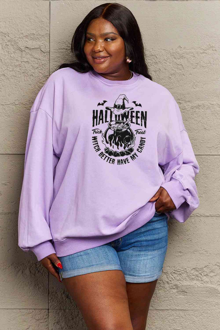 Simply Love Full Size Graphic Round Neck Sweatshirt |1mrk.com