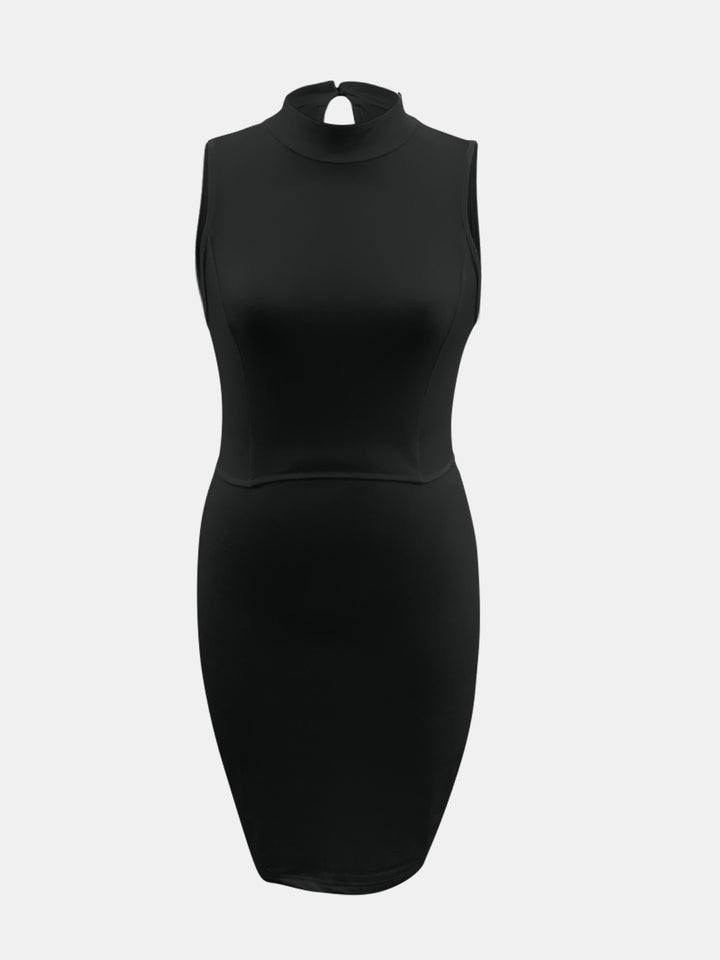 Cutout Mock Neck Sleeveless Dress | Trendsi