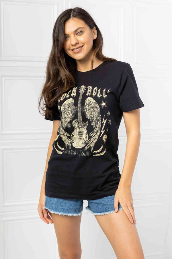 mineB Full Size Rock & Roll Graphic Tee | 1mrk.com