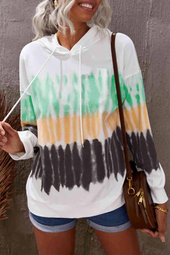 Tie-Dye Drawstring Pullover Hoodie | 1mrk.com