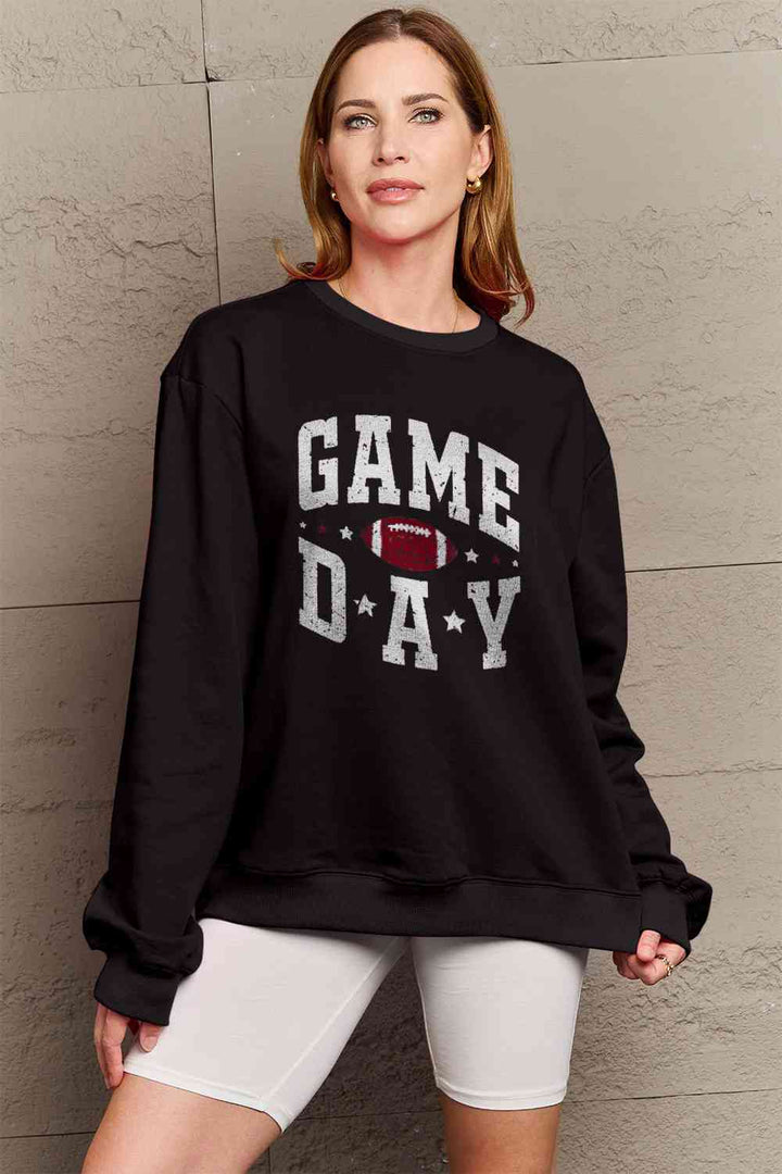 Simply Love Full Size GAME DAY Graphic Sweatshirt | 1mrk.com