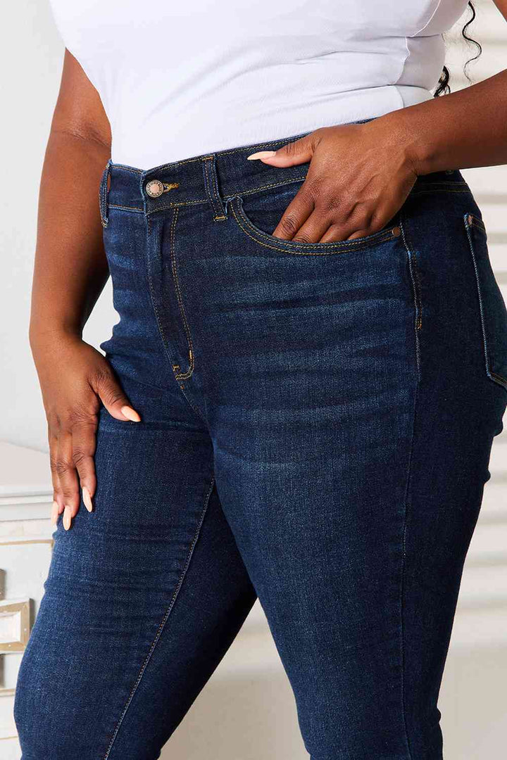 Judy Blue Full Size Skinny Jeans with Pockets | 1mrk.com