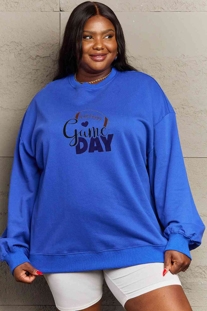 Simply Love Full Size Drop Shoulder Graphic Sweatshirt |1mrk.com