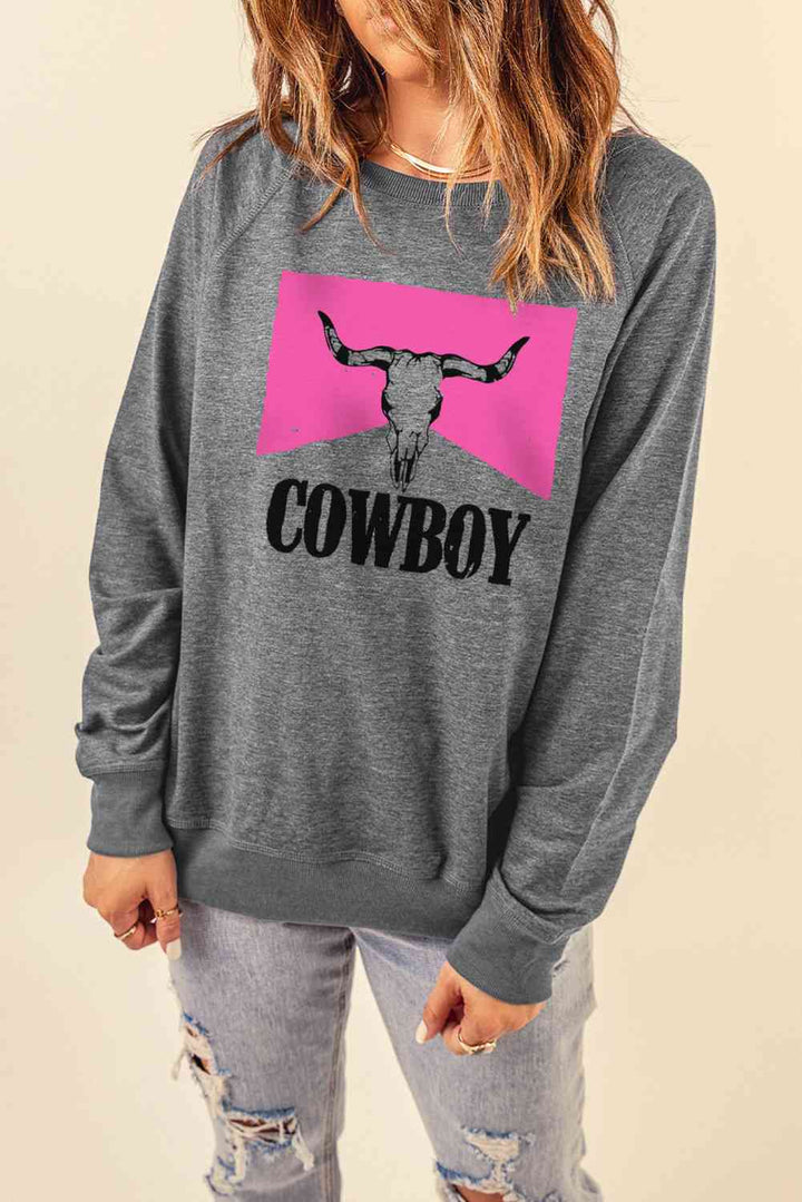 COWBOY Bull Graphic Sweatshirt |1mrk.com