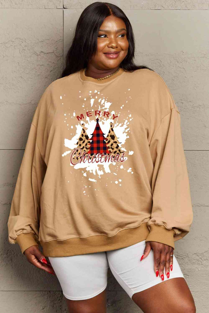 Simply Love Full Size MERRY CHRISTMAS Graphic Sweatshirt |1mrk.com