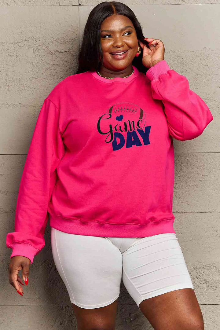 Simply Love Full Size Drop Shoulder Graphic Sweatshirt |1mrk.com