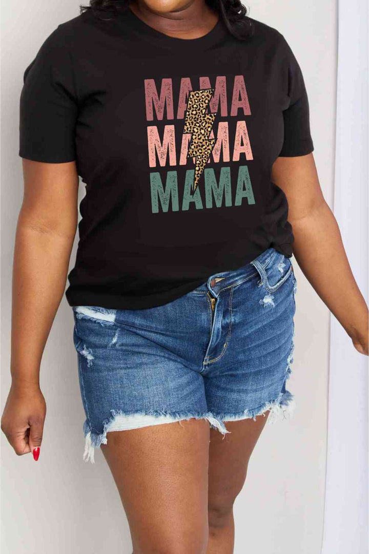 Simply Love Simply Love Full Size MAMA Graphic Cotton T-Shirt | 1mrk.com