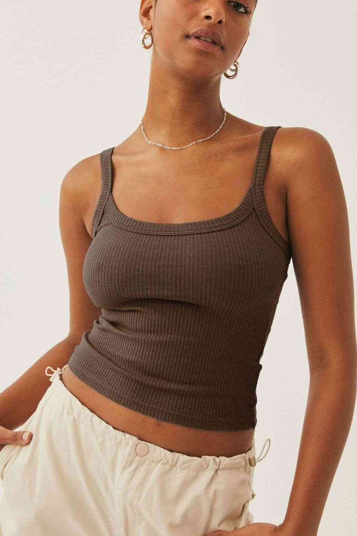In Your Dreams Ribbed Cropped Cami | 1mrk.com