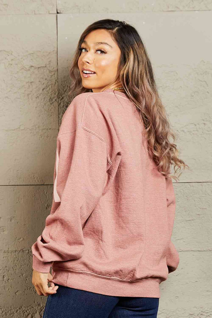 Sweet Claire "Malibu" Oversized Crewneck Sweatshirt |1mrk.com