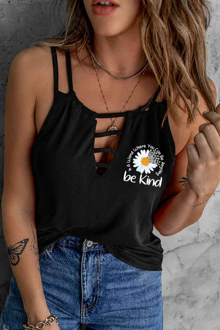 BE KIND Graphic Double-Strap Cami | 1mrk.com