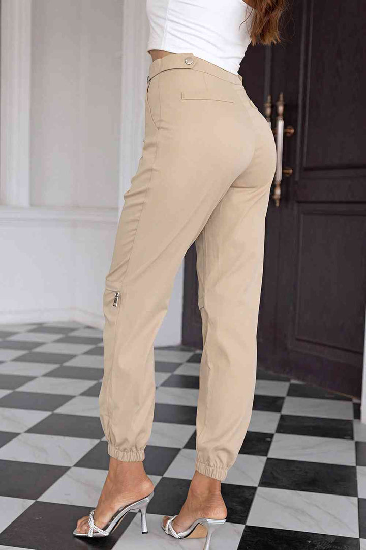 High Waist Pants with Pockets | 1mrk.com
