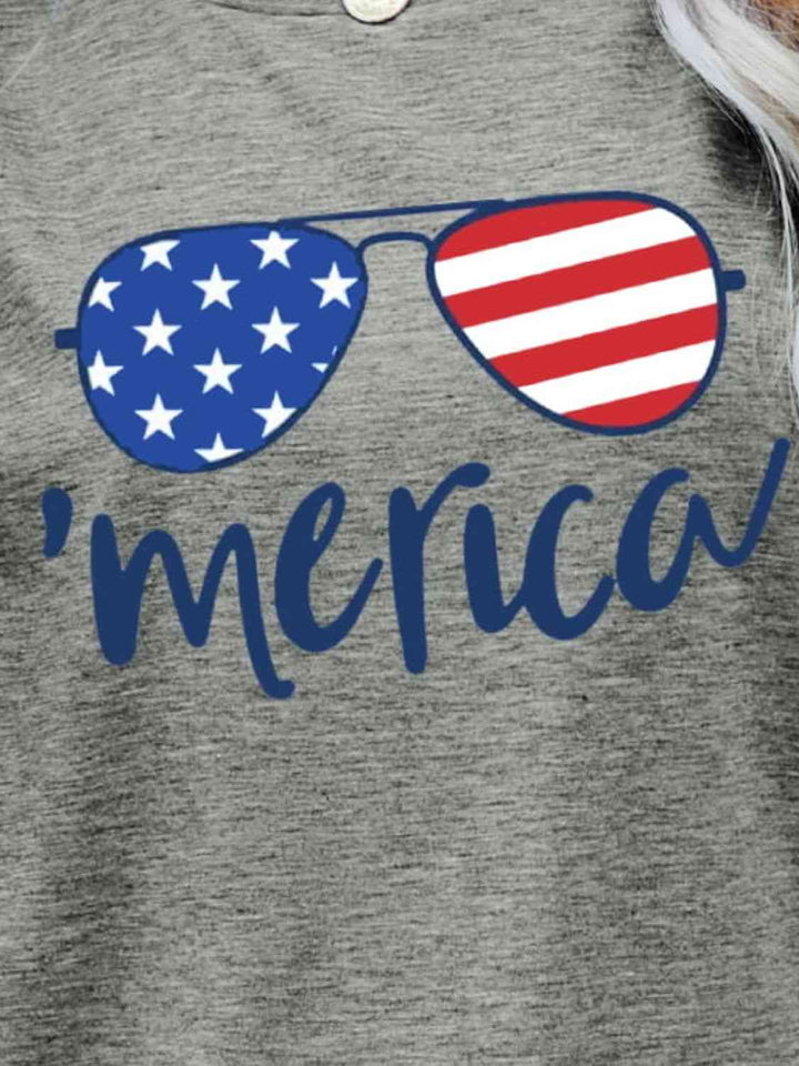 US Flag Glasses Graphic Tee | 1mrk.com