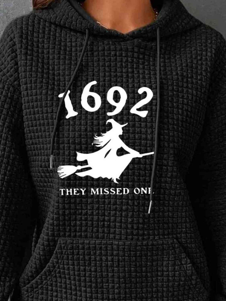 THEY MISSED ONE Graphic Hoodie with Front Pocket | 1mrk.com