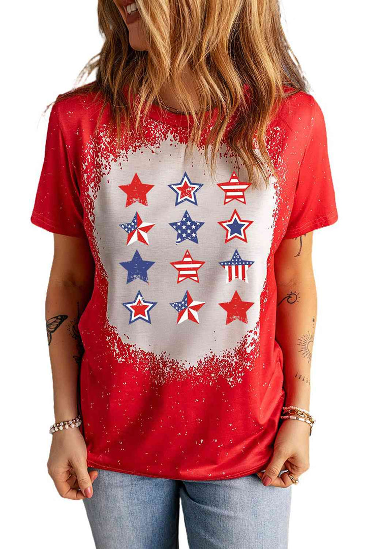 Star and Stripe Graphic Short Sleeve Tee | 1mrk.com