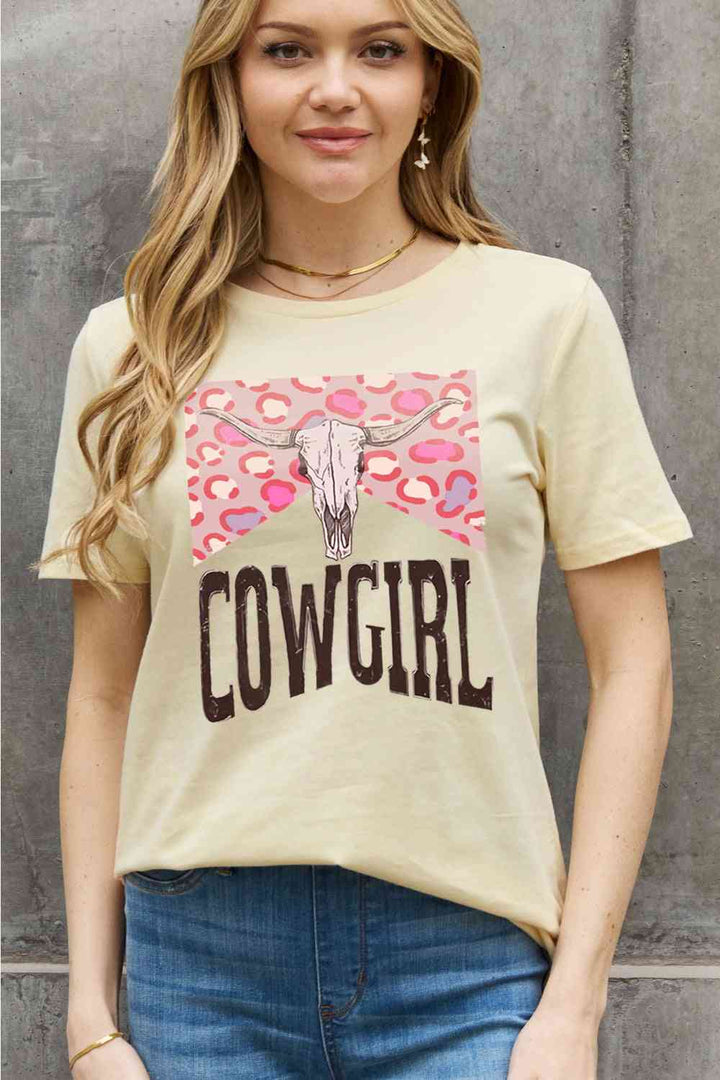 Simply Love Simply Love Full Size COWGIRL Graphic Cotton Tee | 1mrk.com