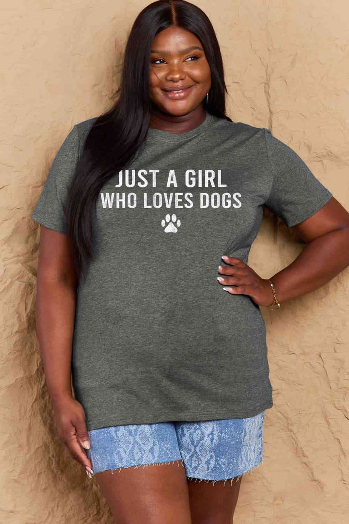 Simply Love Full Size Dog Paw Graphic Cotton T-Shirt | 1mrk.com